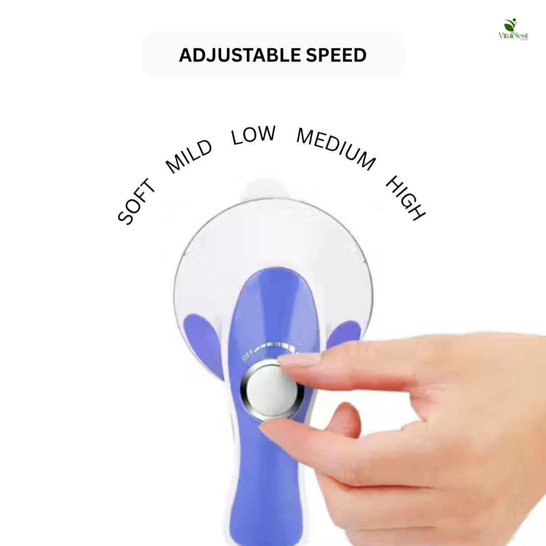 Relax & Spin Tone Body Massager Machine – Electric Full Body Massager for Pain Relief & Fat Burning (White, RT4)